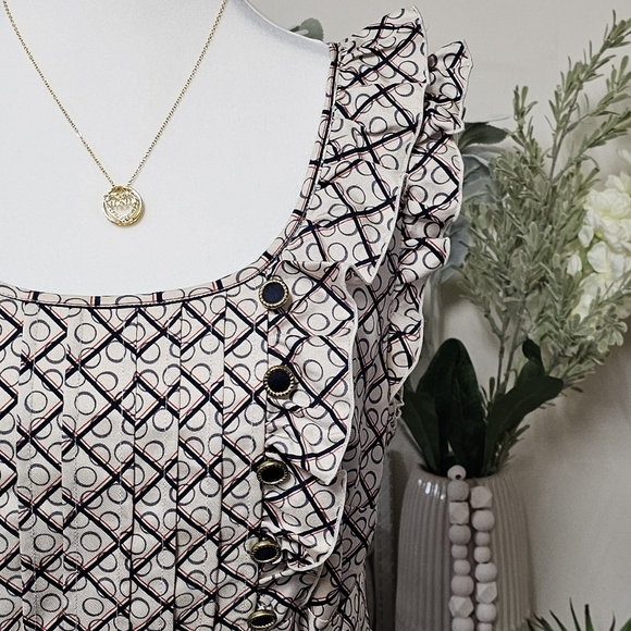 JUICY COUTURE | 100% SILK BELTED SERVANT DRESS - Picture 5 of 16